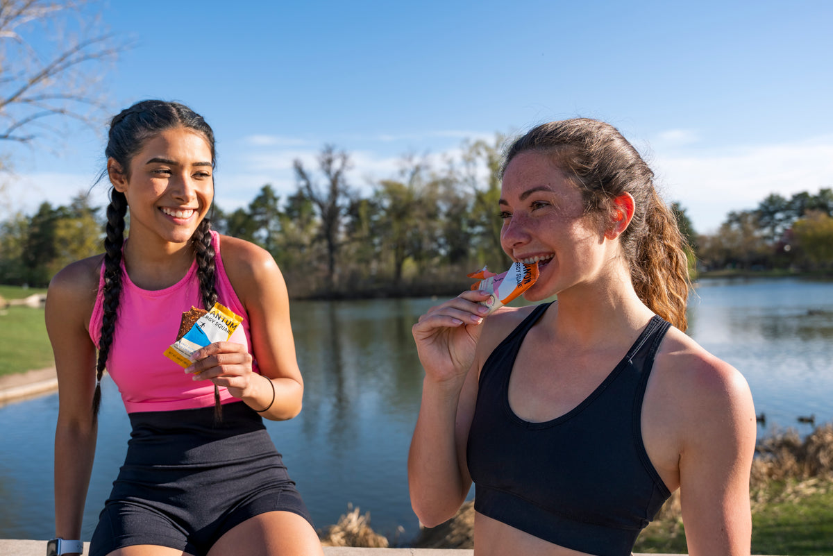 Eating Energy Square for Caffeine Boost vs Drinking Energy Drink