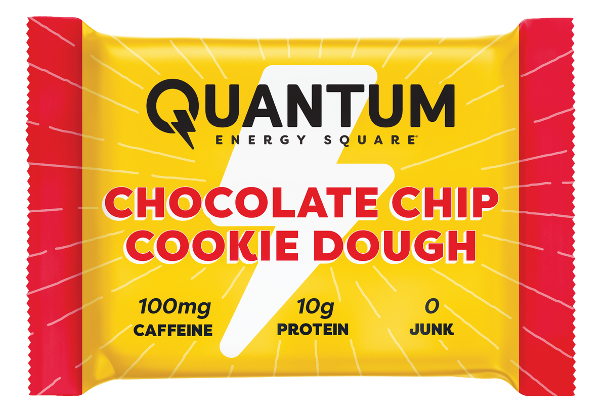 Chocolate Chip Cookie Dough Caffeinated Energy Square - 8 Pack