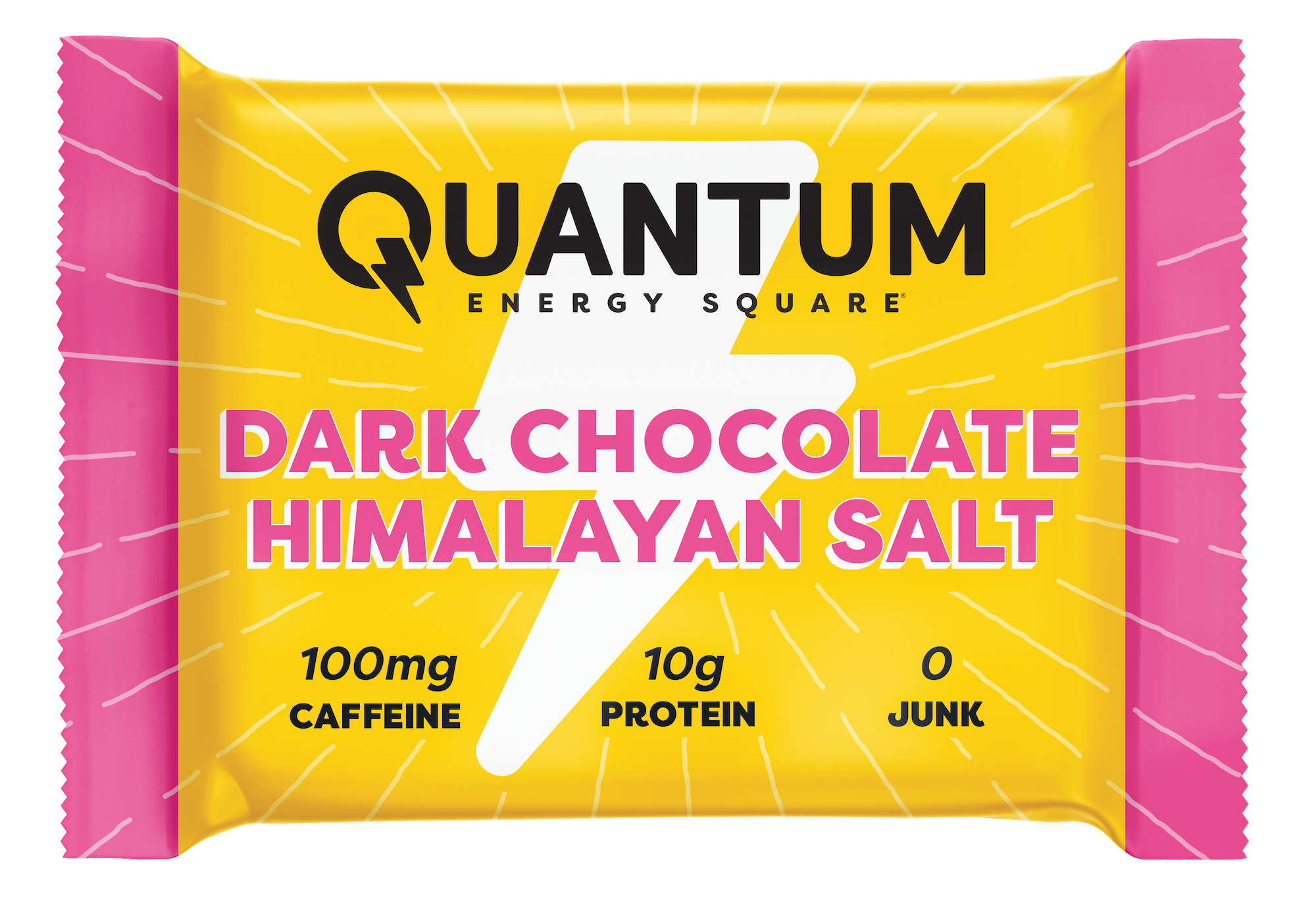 Dark Chocolate Himalayan Salt Caffeinated Energy Square - 8
