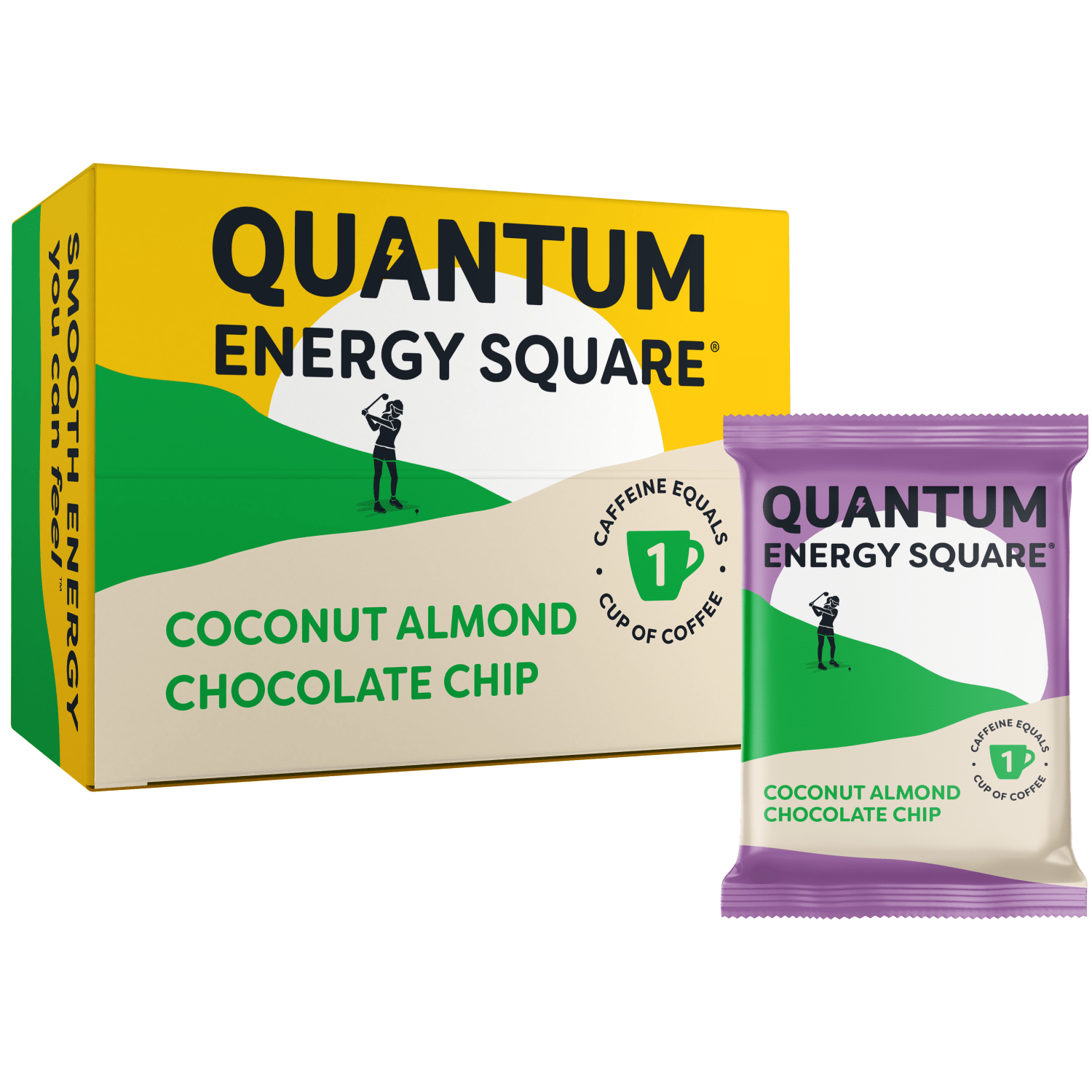 Coconut Almond Chocolate Chip Quantum Squares Dev